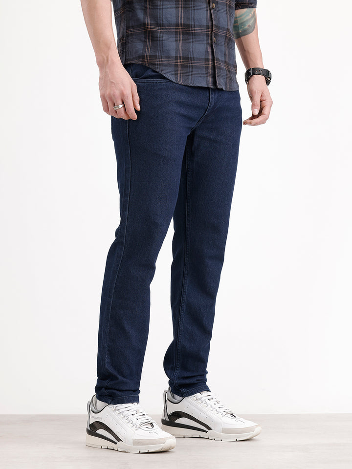Skinny Fit Denim Jeans | Dark Blue