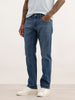 Slim Fit Faded Denim Jeans | Blue