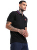 Solid Black Tipping Polo T-Shirt