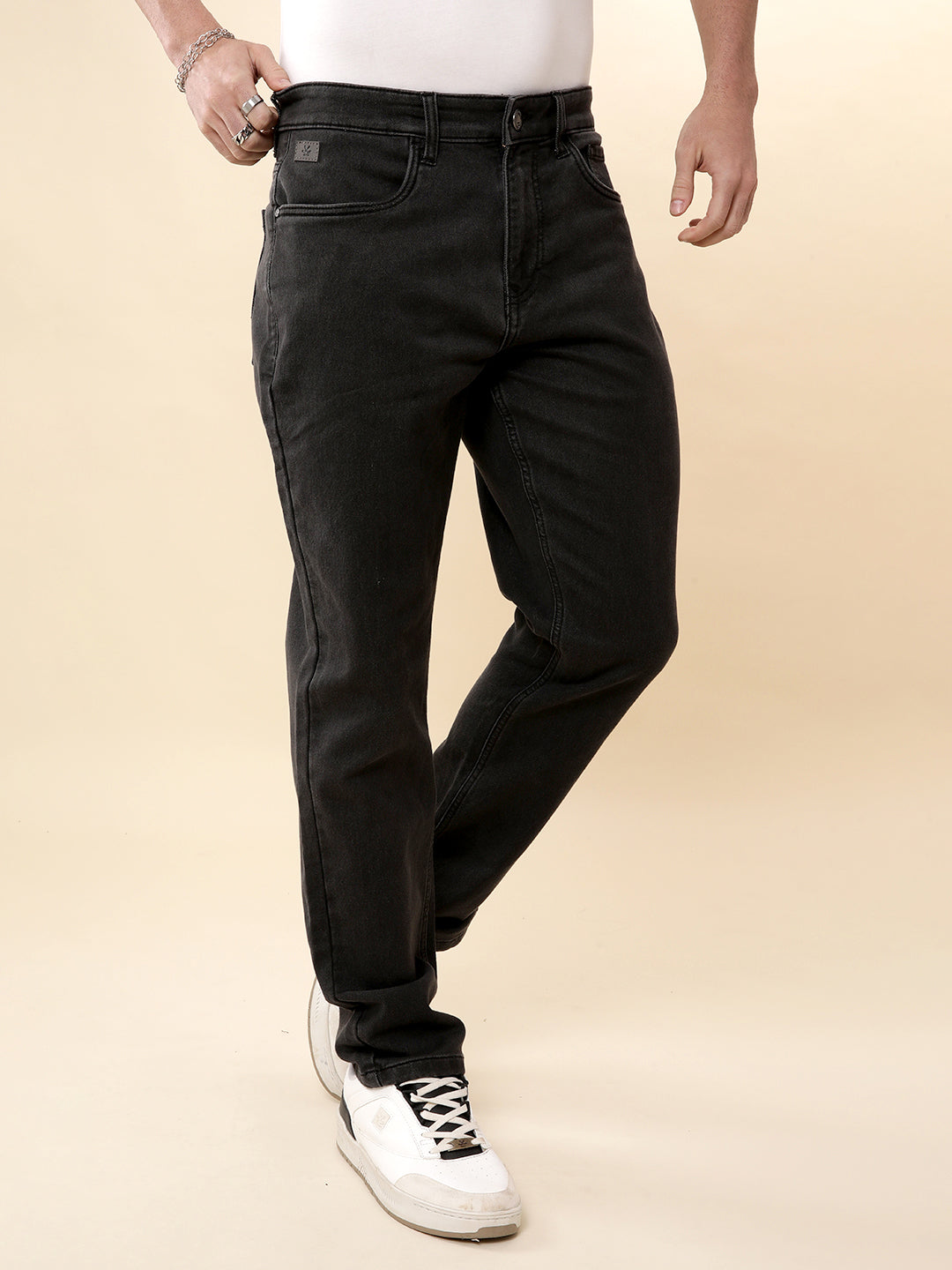 Elite Dark Grey 5 Pocket Denim Jeans