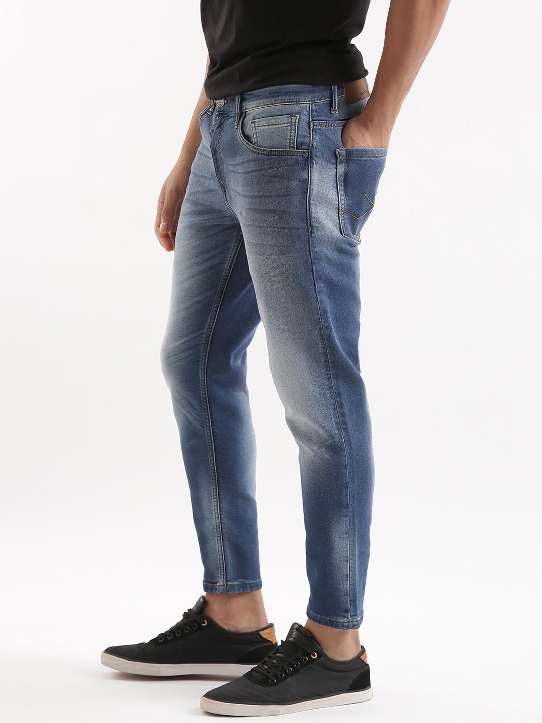 Classic High Low Effect Denim