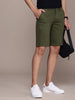 Basic Olive Slim Fit Chino Shorts