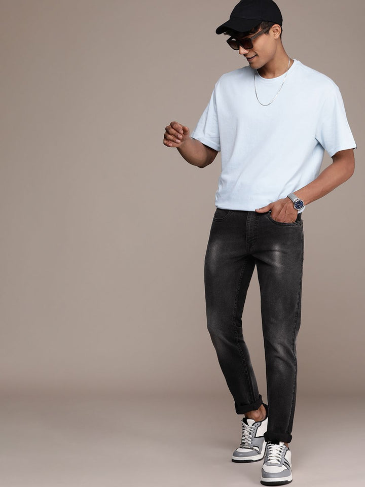 Striking Slim Fit Light Fade Stretch Jeans