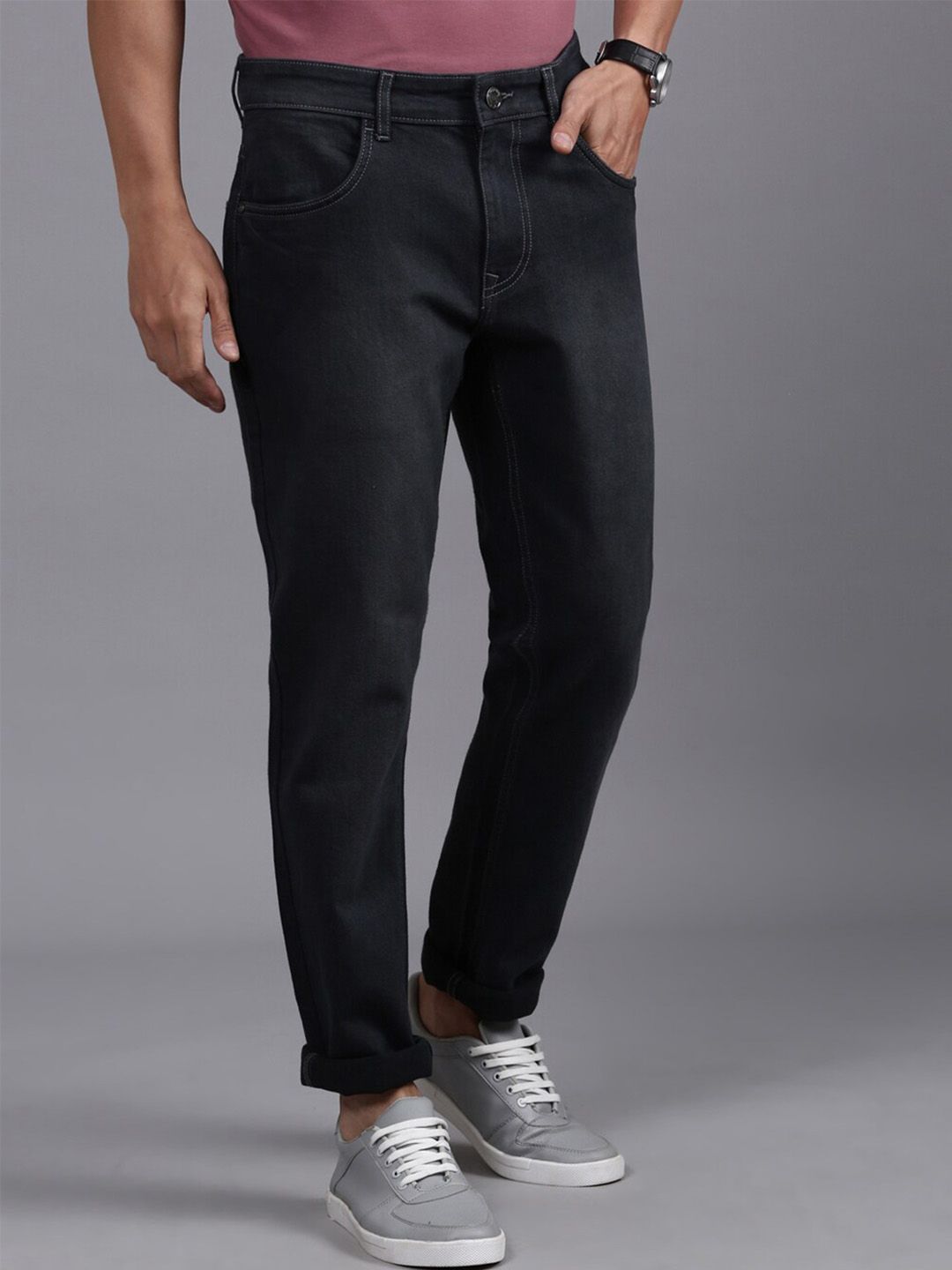 Striking Slim Fit Black Jeans