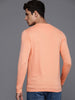 Peach Applique Slim Fit T-Shirt