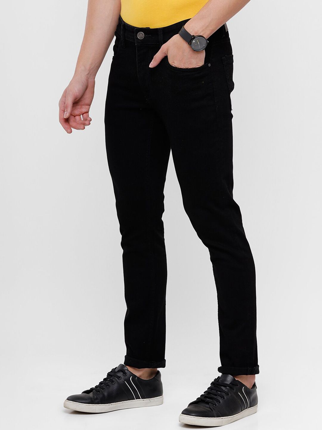 Solid Black Apex Jeans