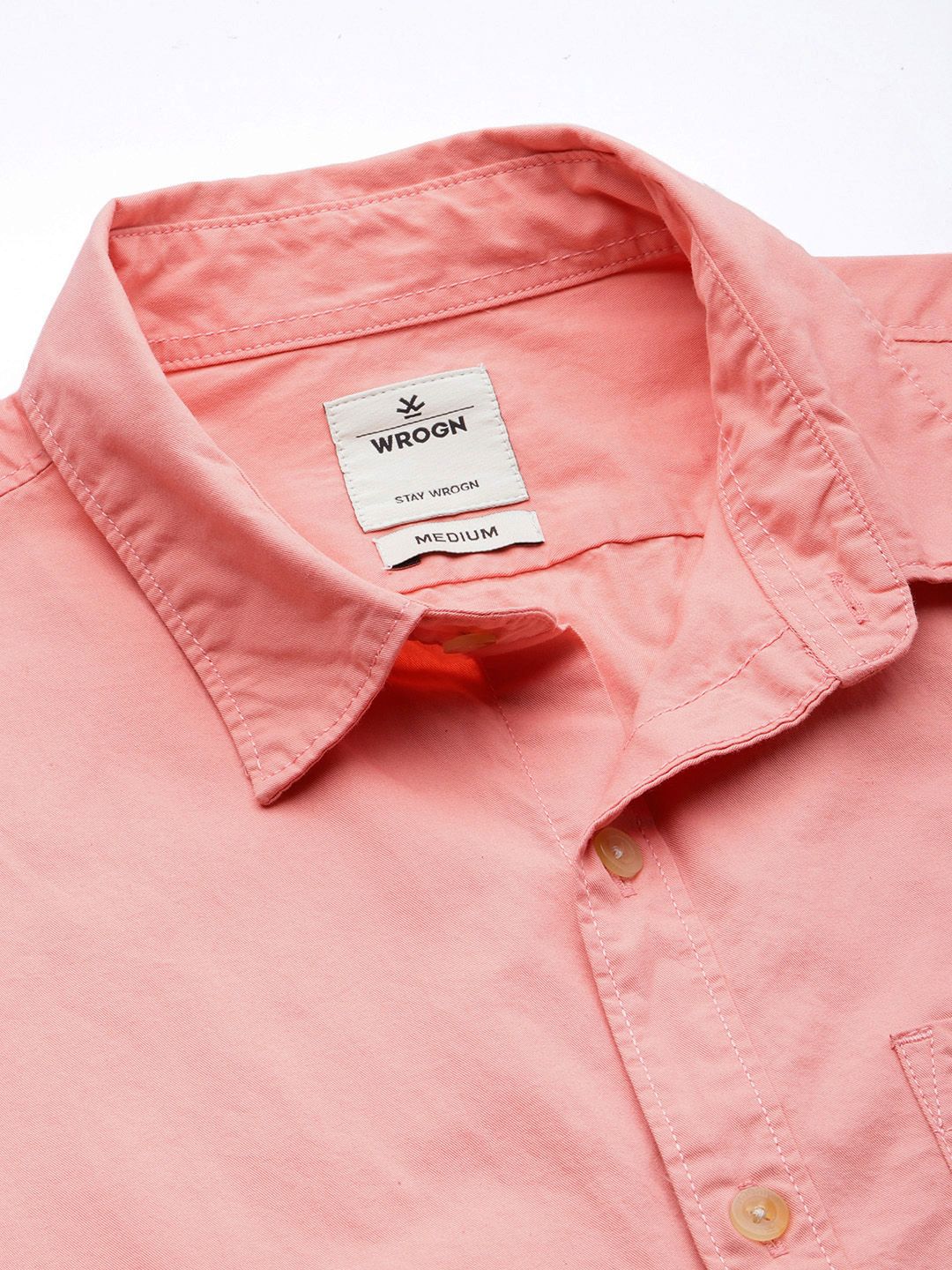 Solid Pink Formal Shirt