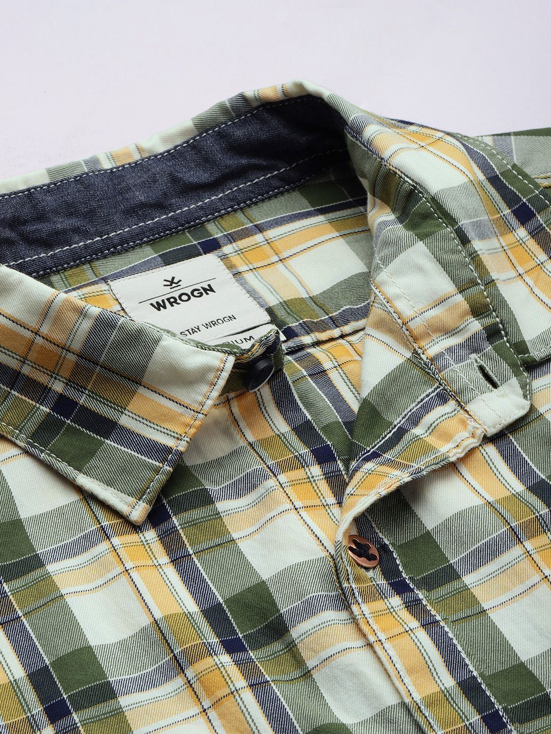 Green & Yellow Checked Shirt