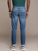 Solid Apex Blue Slim Fit Jeans