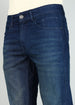 Classic Dark Blue Five Pocket Slim Fit Jeans