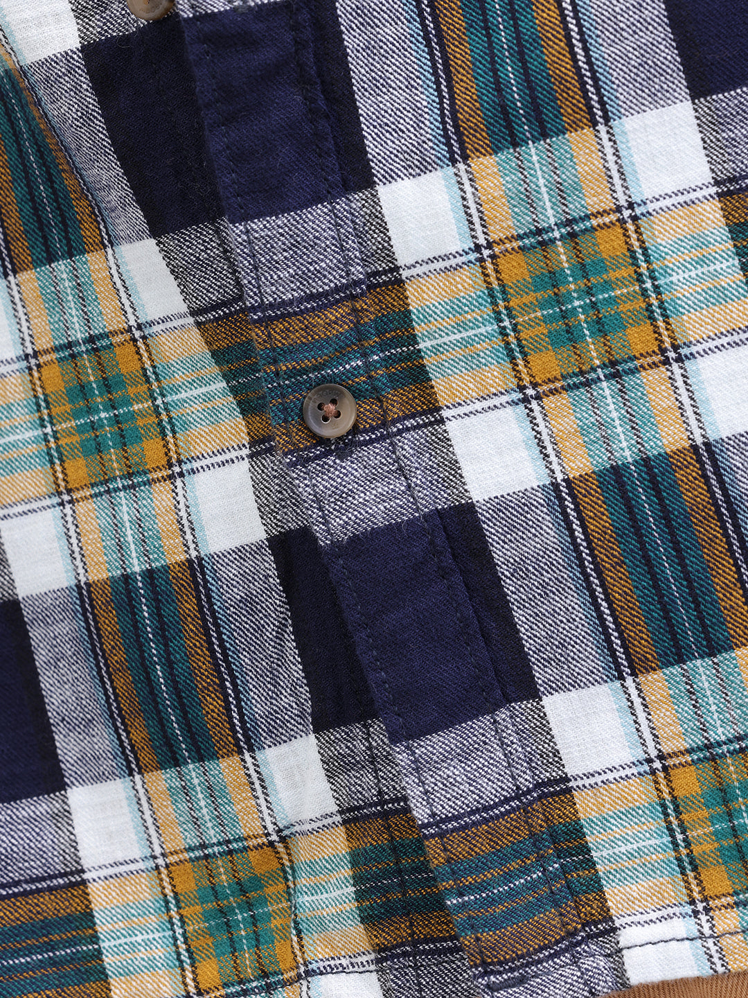 Textured Checkered Shirt | Green