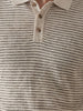 Slim Fit Striped Polo T-Shirt | Beige