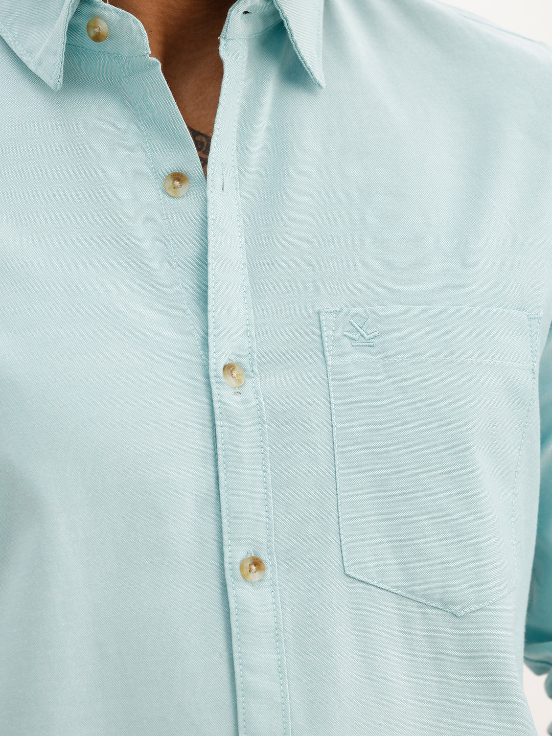 Solid Regular Fit Full Sleeve Shirt | Light Green | WWSH9178F