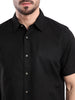 Short Sleeve Solid Black Shirt