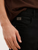 Solid Slim Fit Denim Jeans | Black