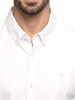 Solid Slim Fit Full Sleeve Shirt | White