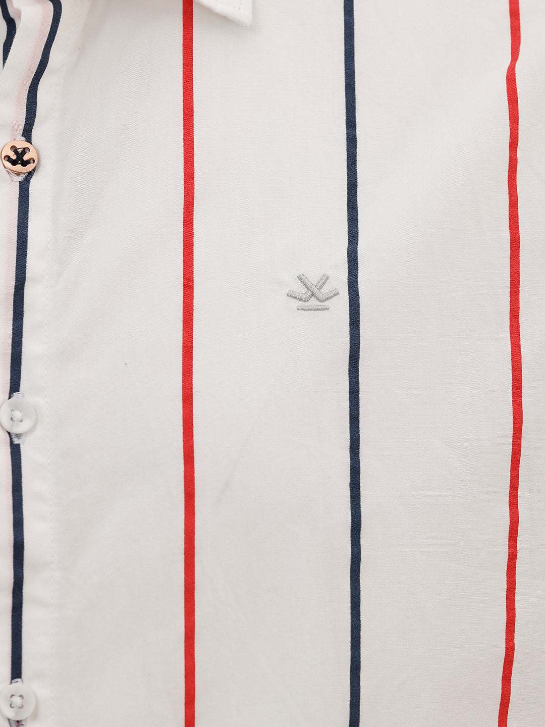 Slim Fit All Over Print Shirt | White