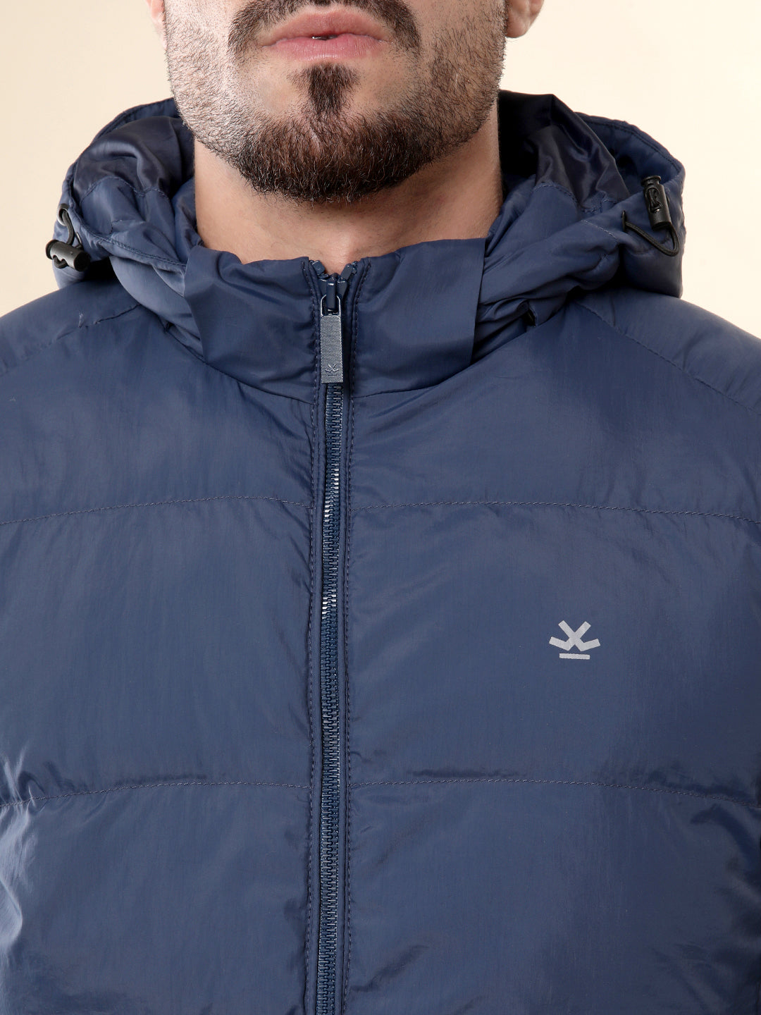 Navy Quilted Puffer Jacket