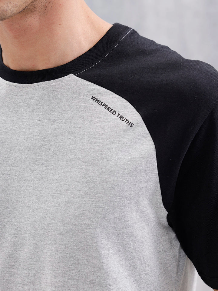 Comfort Fit Men's Colorblocked Tshirt | Grey