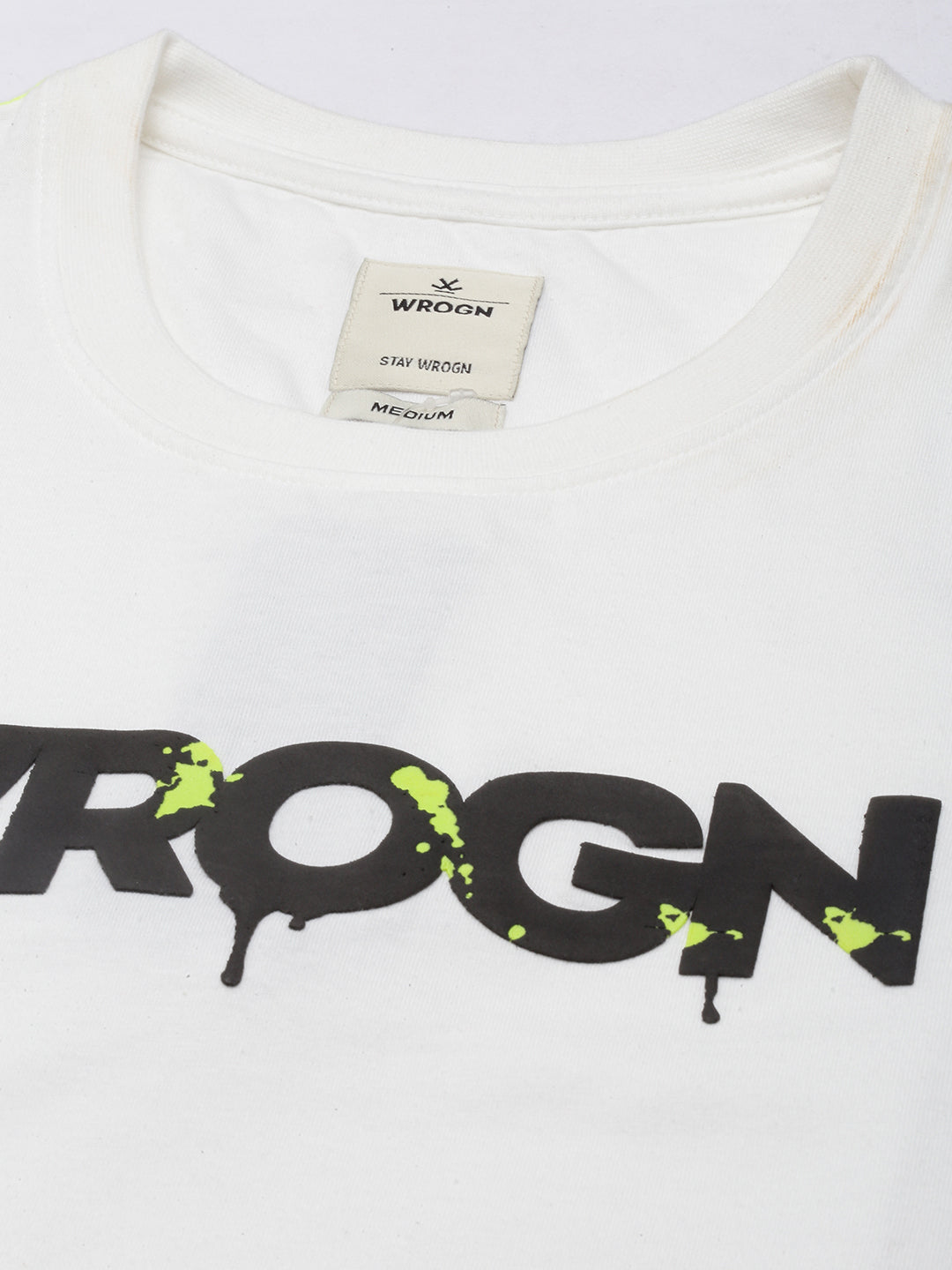 Wrogn Mix Drip Printed T-shirt