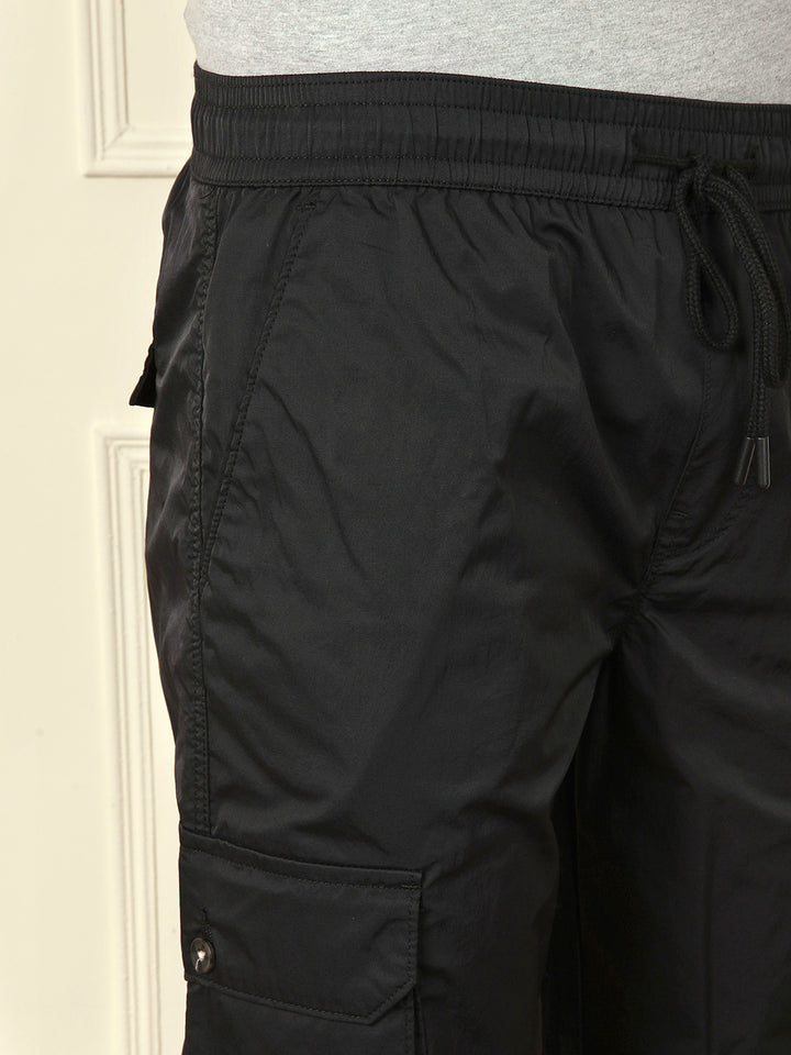 Loose Fit Cargo Jogger | Black