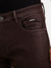 Solid Slim Fit Denim Jeans  | Brown