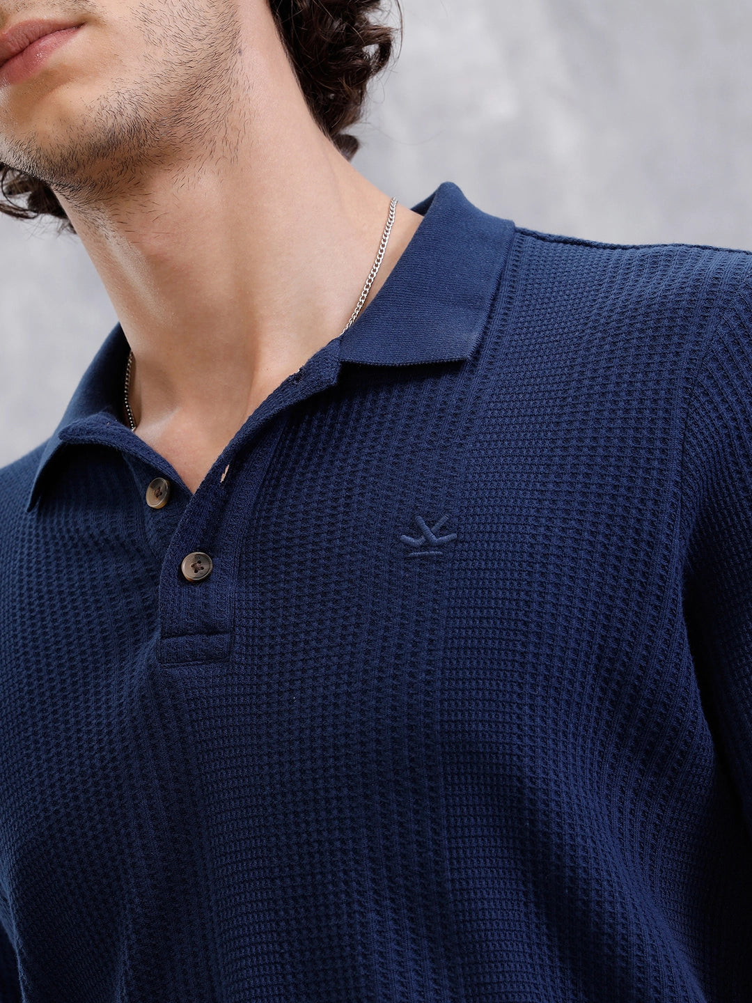 Texture Polo Waffle Long Sleeve Shirt Polo Ralph Lauren Men's