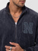 Oversized Corduroy Zipper Jacket | Grey | WTJK6323M