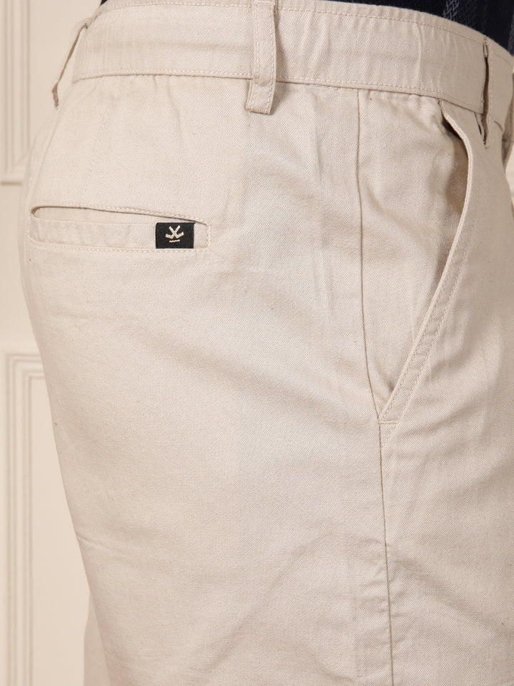 Loose Fit Linen Blend Trouser | Beige