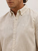 Slim Fit Textured Shirt | Beige
