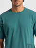 Classic Embroidered Patch Detail T-Shirt | Purple