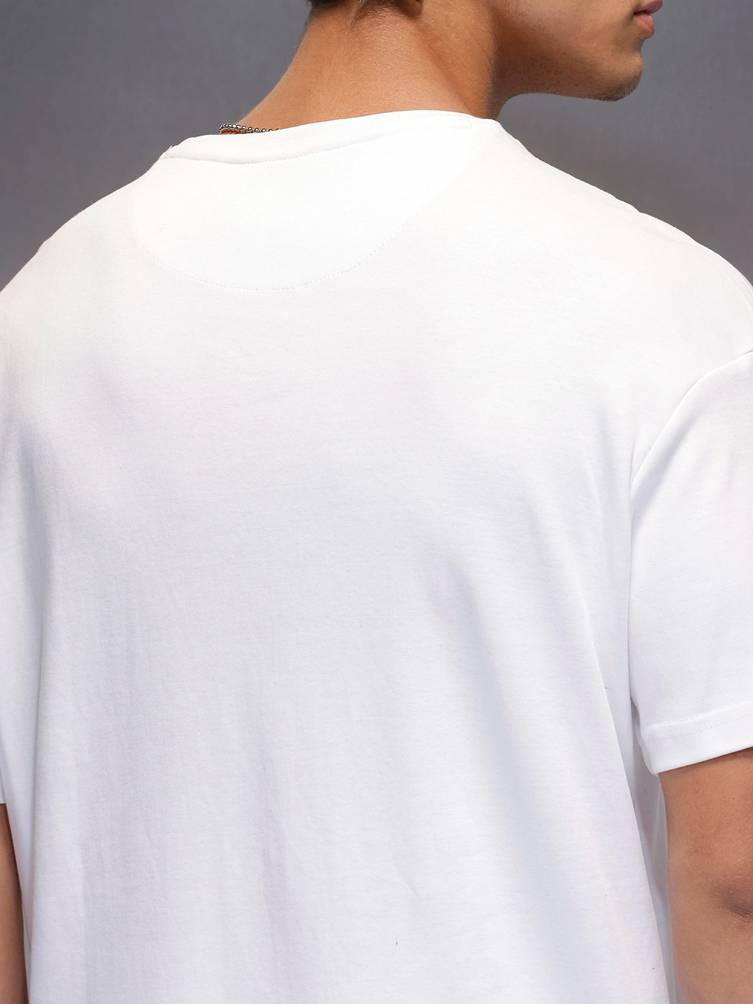 Men's Casual Oversized Tee  |  White