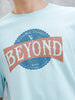 Retro Graphic Printed T-Shirt | Light Blue