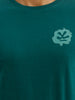 Classic Slim Fit Placement Printed T-Shirt | Dark Green