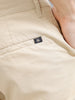 Relaxed Fit 100% Cotton Clean Look Trouser | Cream