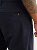 Straight Fit Solid Trouser | Navy Blue