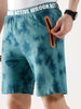 Tie Dye Slim Fit Active Shorts