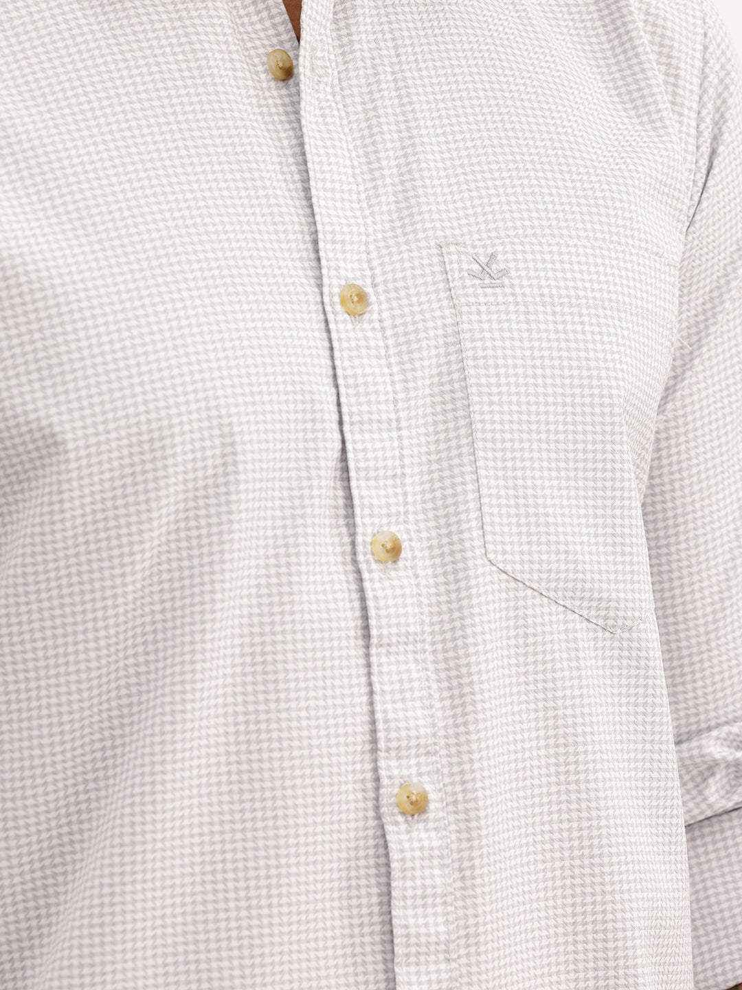 Regular Fit Checkered Full Sleeve Shirt | Grey | WWSH9171F