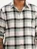 Slim Fit Checkered Full Sleeve Shirt | Teal