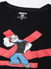 Popeye Printed Black T-Shirt