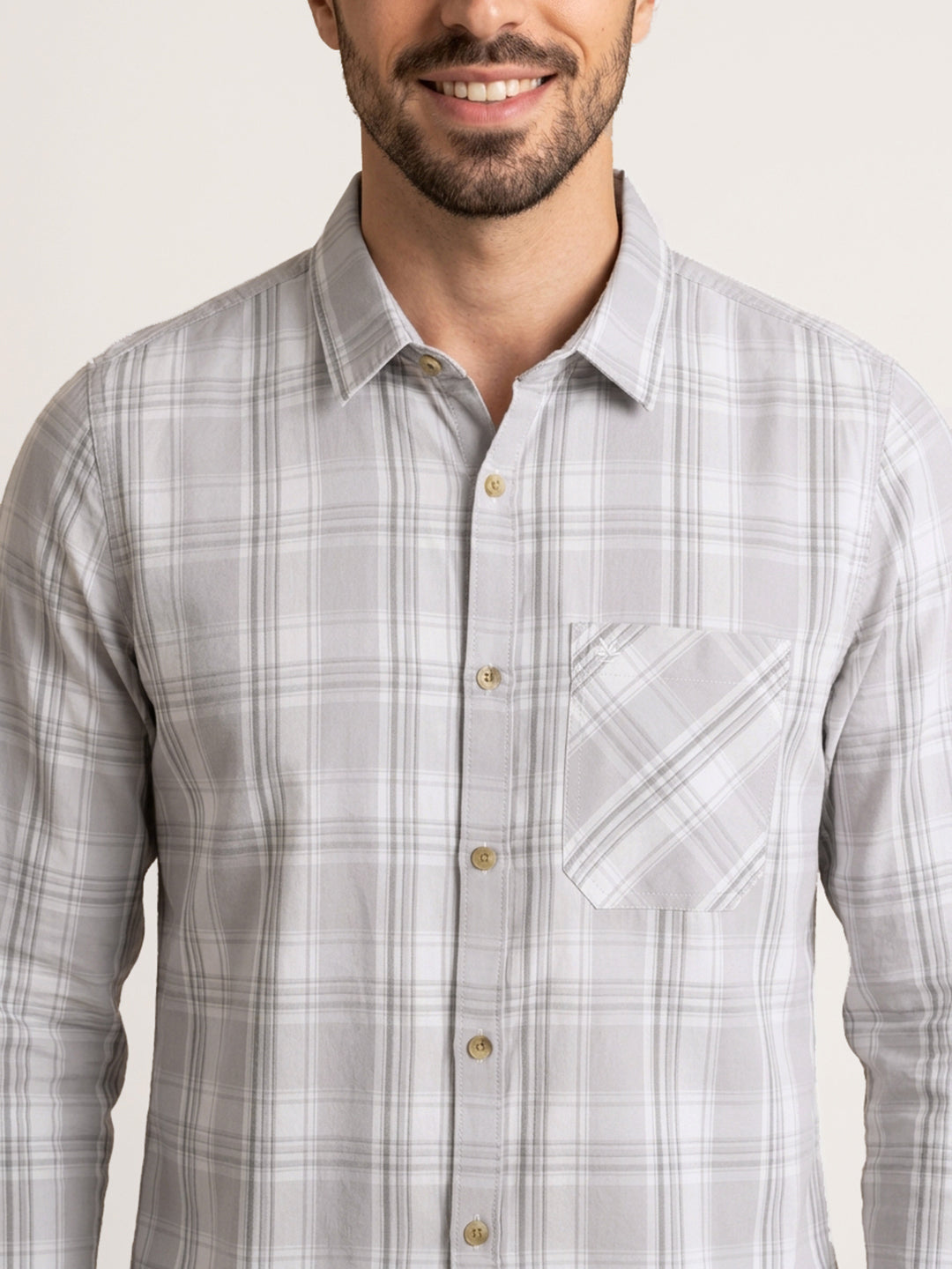 Regular Slim Fit Shirt | Grey