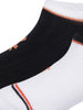 Cotton Spandex Black & White No Show Socks Pack of 2