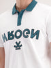 Slim Fit Contrast Collar Polo T-Shirt | White