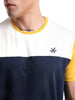 Navy Swerve Colourblocked T-Shirt