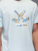 Classic Placement Printed T-Shirt   |  Light Blue