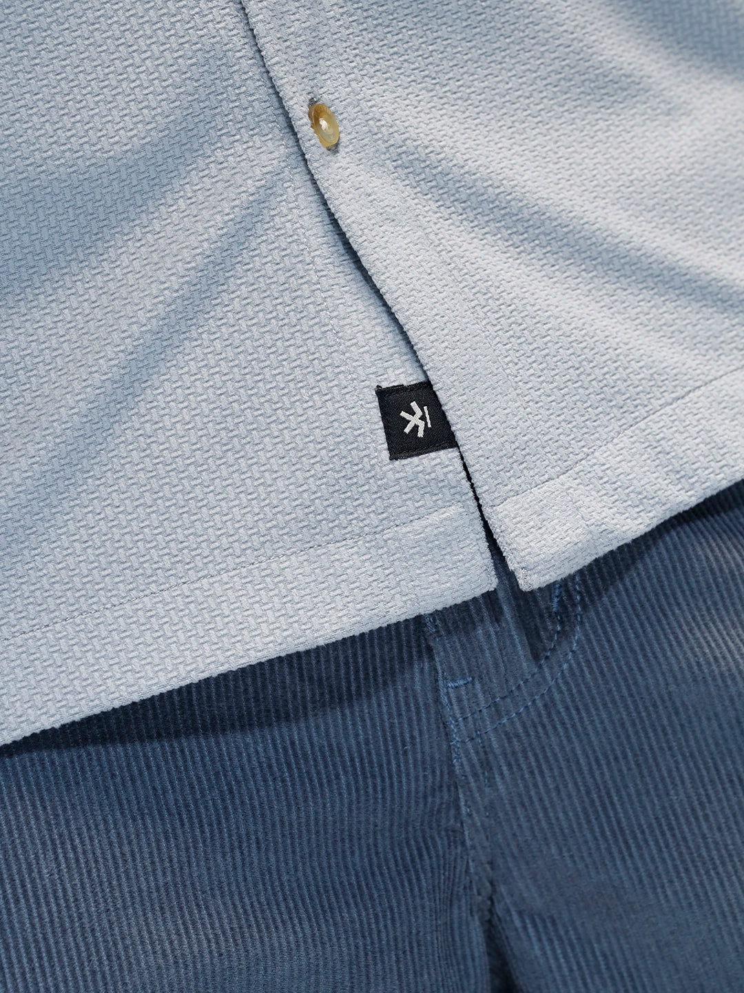 Textured Classic Men’s Oversized Fit Shirt | Grey