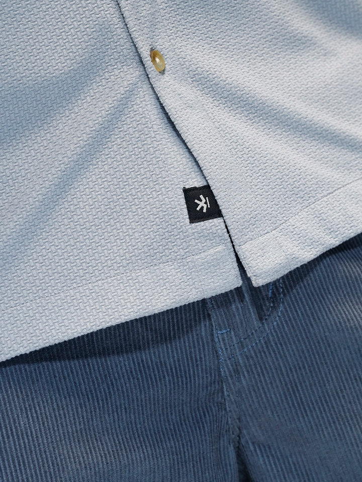 Textured Classic Men’s Oversized Fit Shirt | Grey