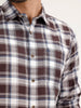 Regular Fit Checkered Shirt | Brown