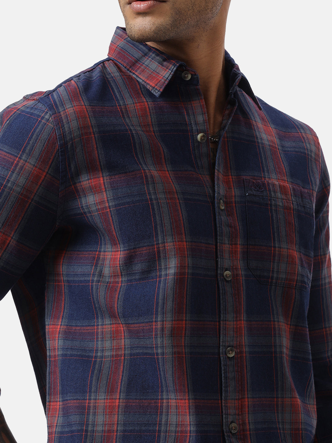 Checked Red Long Sleeve Shirt