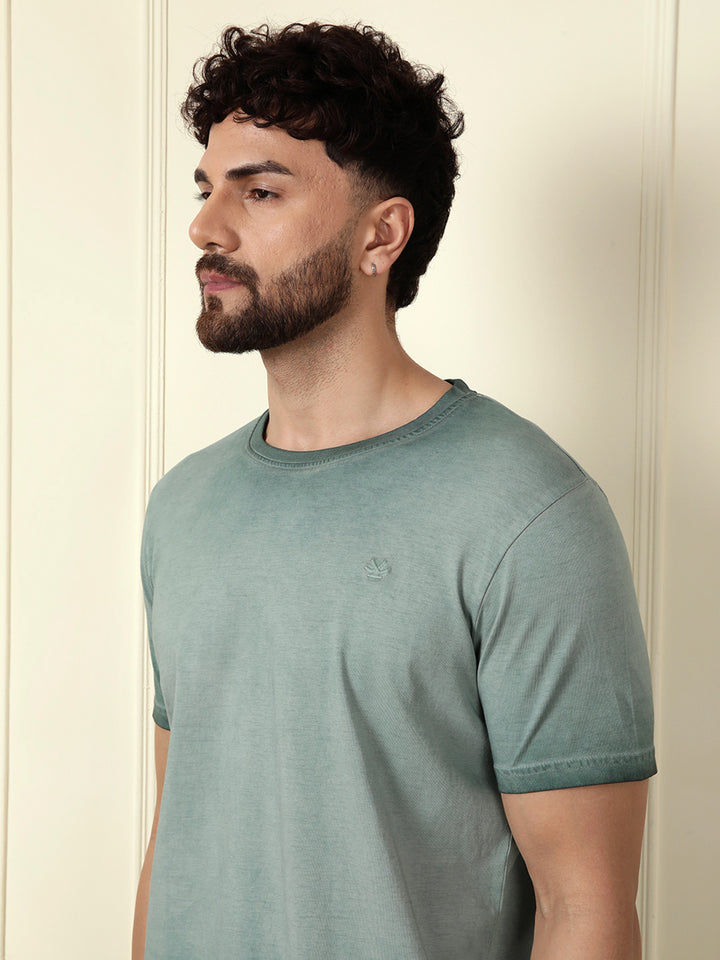 Washed Slim Fit T-Shirt | Green